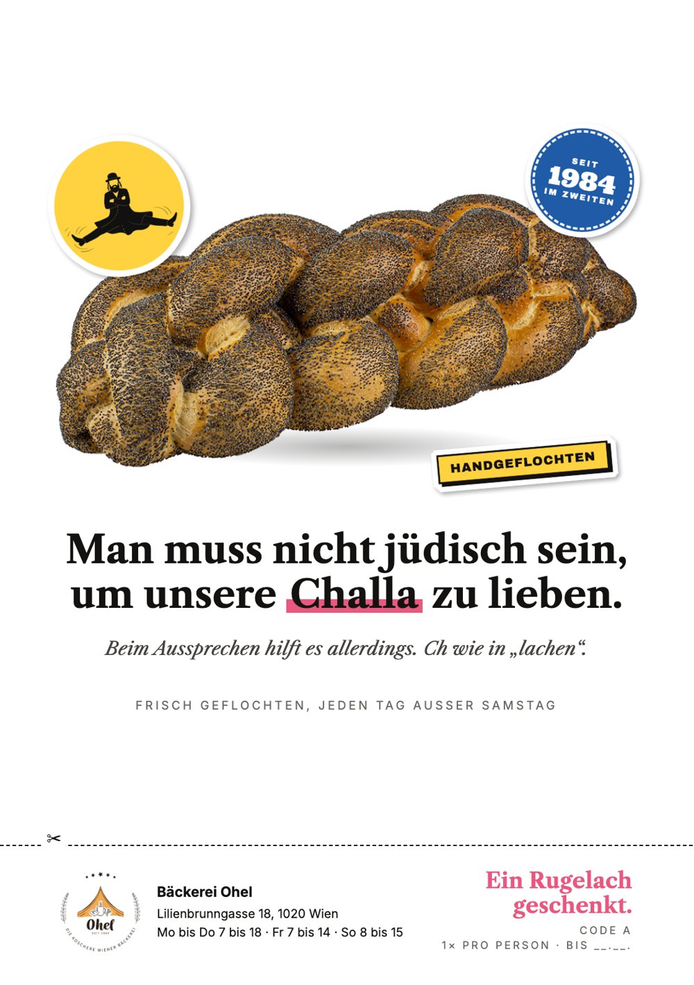 Flyer: Man muss nicht jüdisch sein